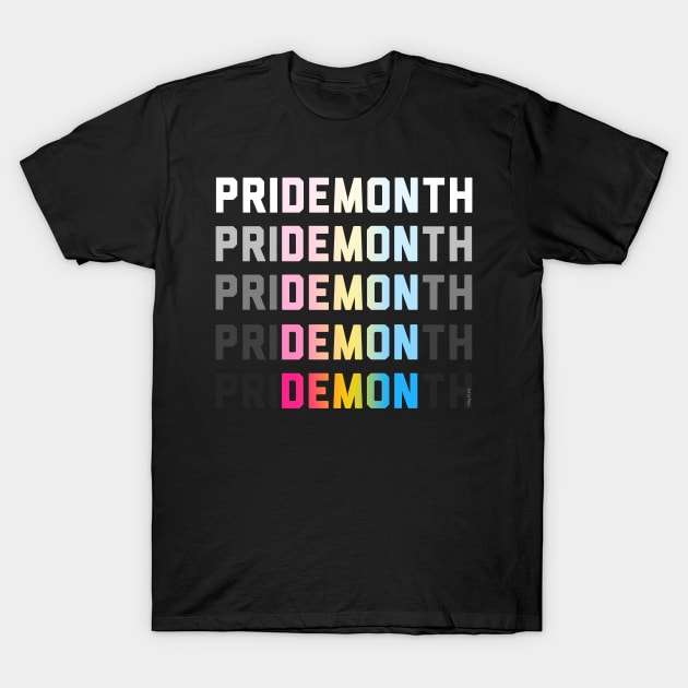 PriDEMONth pan T-Shirt by Art by Veya